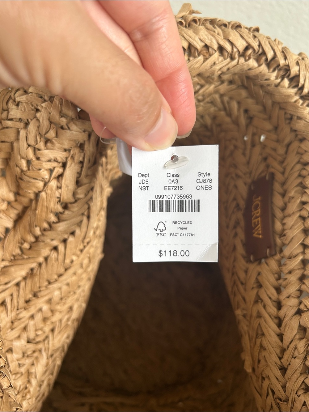J. Crew Malta Handwoven Tote - Picture 7 of 7